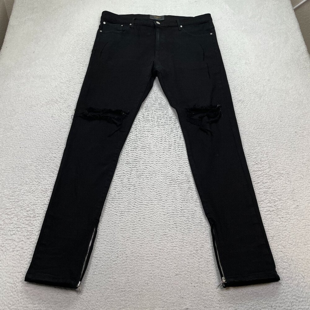 ORO Los Angeles Jeans Men's Size 34 (Fits 36X33) Black‎ Denim